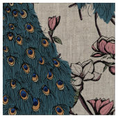 Elegante blaue Friedenstruppen an den Zweigen der  Stoff (Nahaufnahme)