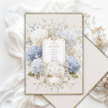 Elegante Blaue Hortensien Hochzeit im Vintage-Stil
