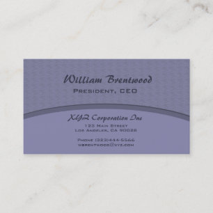 elegante blaue Kurve Visitenkarte