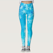 Elegante blaue Leggings des (Vorderseite)