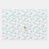 Elegante Blaue Libelle Traum Geburtstag Geschenkpapier Set (Vorderseite)