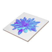 Elegante, blaue lila Blume Fliese (Seite)