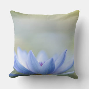 Elegante Blaue Lotus Kissen
