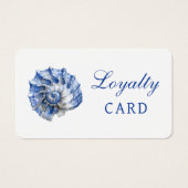 Elegante blaue Loyalitätskarte (Vorderseite)