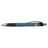 Elegante Blaue personalisierte Waben Stift (Oberseite)