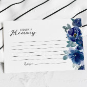 Elegante blaue Rose Beerdigung gemeinsam mit einer RSVP Karte