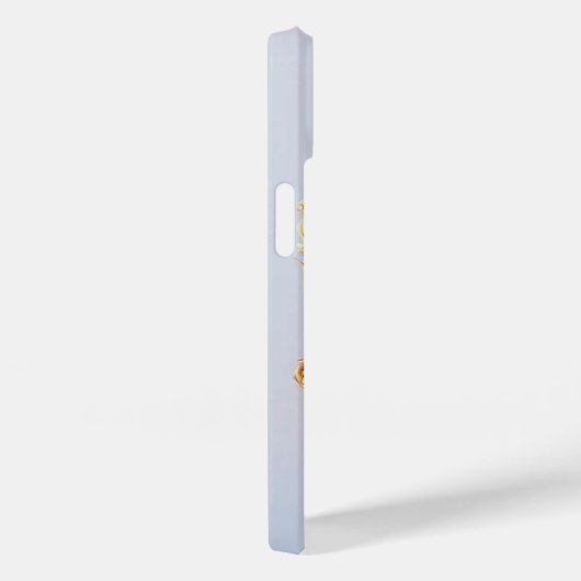 Elegante blaue Rose in Verziertem Goldrahmen Case-Mate iPhone Hülle (Rückseite / Rechts)