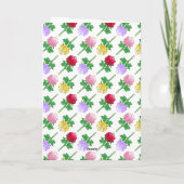 Elegante Blaue Rose Karte (Rückseite)