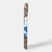 Elegante blaue Rose mit Glittering Diamonds Case-Mate iPhone Hülle (Rückseite / Rechts)