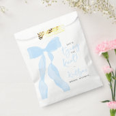 Elegante blaue Schleife 'Die Knoten binden' Jungge Geschenktütchen (Versiegelt)