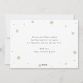 Elegante Blaue Schneeflocken Weihnachten (Rückseite)