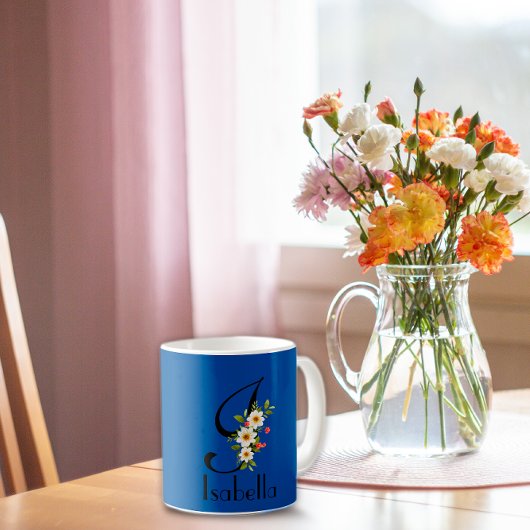 Elegante blaue Tasse