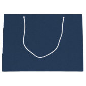 Elegante blaue texturierte große Geschenktasche fü Geschenktüte (Vorderseite)