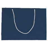 Elegante blaue texturierte große Geschenktasche fü Geschenktüte (Rückseite)