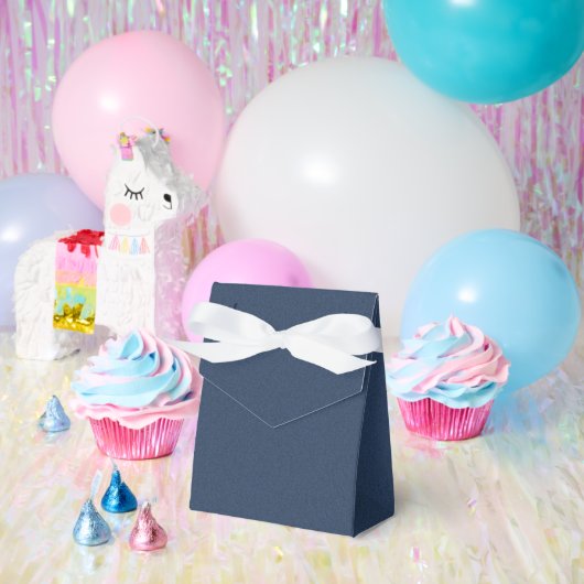 Elegante blaue texturierte Partygeschenk-Zelt-Box Geschenkschachtel (Party)