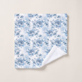 Elegante blaue und weiße Gravitation Badhandtuch Set (Waschlappen)