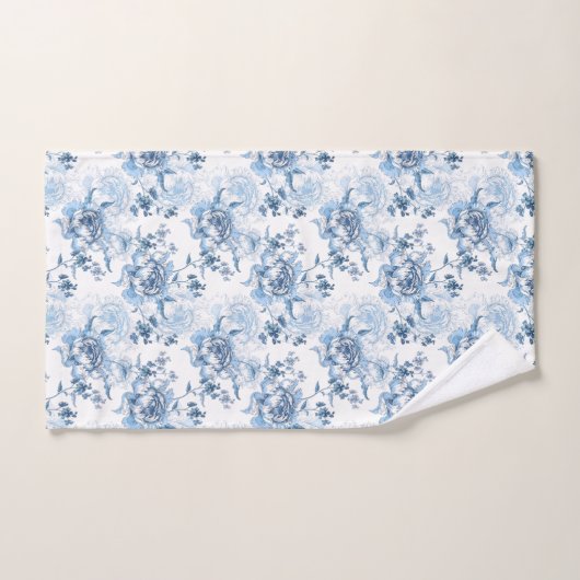 Elegante blaue und weiße Gravitation Badhandtuch Set (Handtuch)