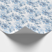 Elegante blaue und weiße Gravitation Geschenkpapier (Ecke)