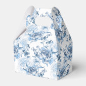 Elegante blaue und weiße Gravitation Geschenkschachtel (Rückseite)