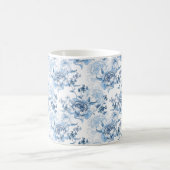 Elegante blaue und weiße Gravitation Kaffeetasse (Mittel)