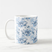 Elegante blaue und weiße Gravitation Kaffeetasse (Links)
