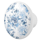 Elegante blaue und weiße Gravitation Keramikknauf (Rechts)