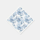 Elegante blaue und weiße Gravitation Serviette (Ecke)