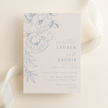 Elegante blaue Vintage-Blumenhochzeit