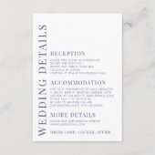 Elegante, blaugelbe Blume Begleitkarte (Vorderseite)