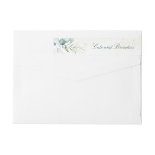 Elegante Blaugrüne Eukalyptus-Grünzeug-Hochzeit