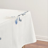 Elegante Blaumeise auf Weiß Tischdecke (Beispiel)