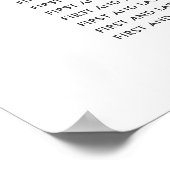 Elegante Bliss, Hochzeitssymbole Poster (Ecke)