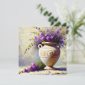 Elegante Blooms Geburtstagseinladung (Stehend Vorderseite)