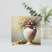Elegante Blooms Geburtstagseinladung (Stehend Vorderseite)