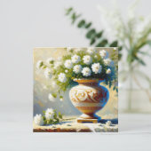 Elegante Blooms Geburtstagseinladung (Stehend Vorderseite)