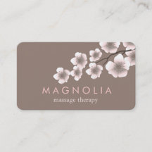 Elegante Blossom Pink Chic Zen Business Card