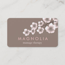 Elegante Blossom Pink Chic Zen Business Card Visitenkarte