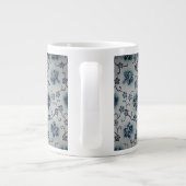 Elegante Blue Batik Spezialität Tasse (Rückseite)