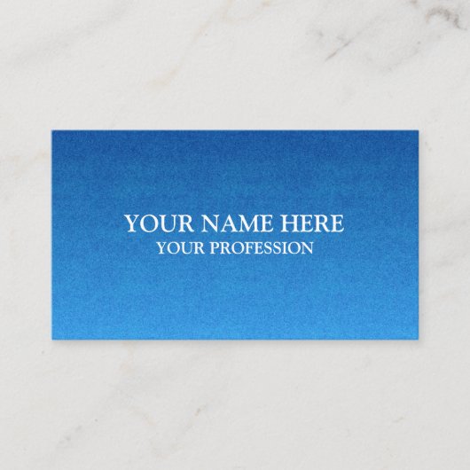 Elegante Blue Beruflich Modern Business Card Visitenkarte (Vorderseite)