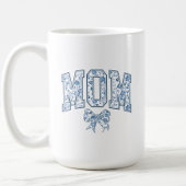 Elegante Blue Bow Chinoiserie Mama Kaffeetasse