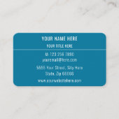 Elegante Blue Business Card - Ihr eigenes Design Visitenkarte (Vorderseite)