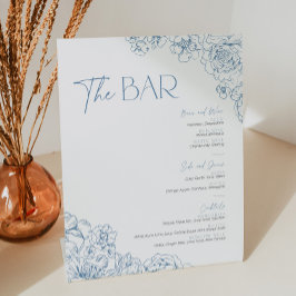 Elegante Blue Chinoiserie Bar Piazza della Riforma Sockelschild