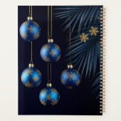Elegante Blue Christmas Ornaments Planer (Rückseite)