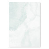 Elegante Blue Customized Wedding Tischnummer (Rückseite)