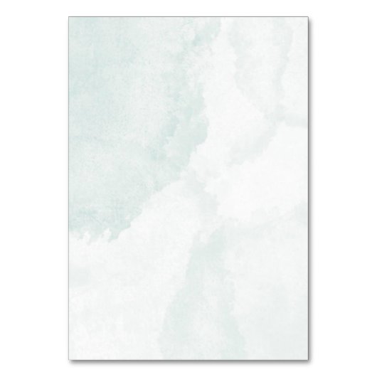 Elegante Blue Customized Wedding Tischnummer (Rückseite)