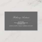 Elegante Blue Damask Visitenkarten - Groon Visitenkarte (Rückseite)