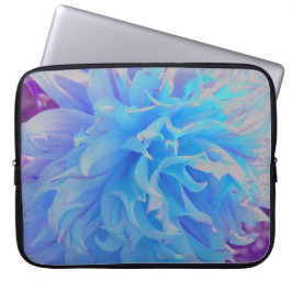 Elegante Blue Decorative Dahlia Blume Laptopschutzhülle