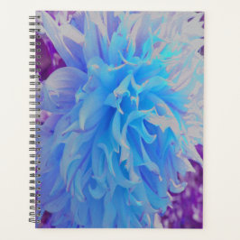 Elegante Blue Decorative Dahlia Blume Planer