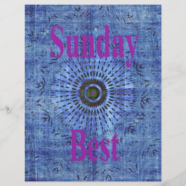 Elegante Blue Denim Motif Vektormuster Art (Vorderseite)