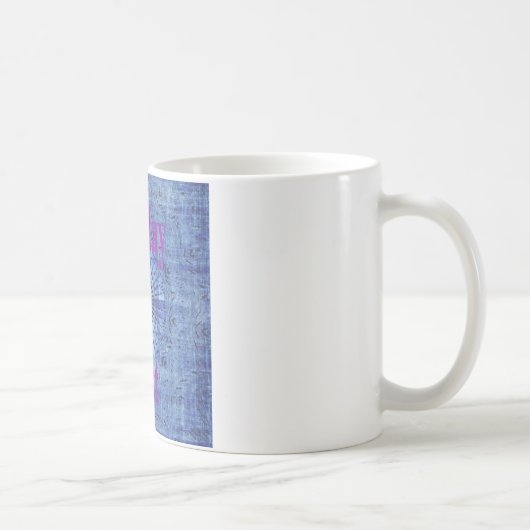 Elegante Blue Denim Motif Vektormuster Art Kaffeetasse (Rechts)